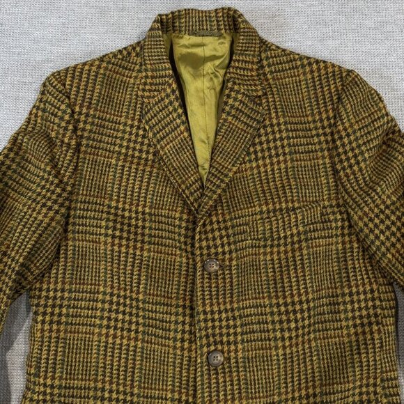 Vintage Westcott By K&A Mens Houndstooth Blazer Jacket Notch Lapel Pockets USA - Picture 4 of 12